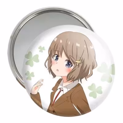 آینه جیبی خندالو مدل توموئه انیمه بانی گرل سنپای کد 16432