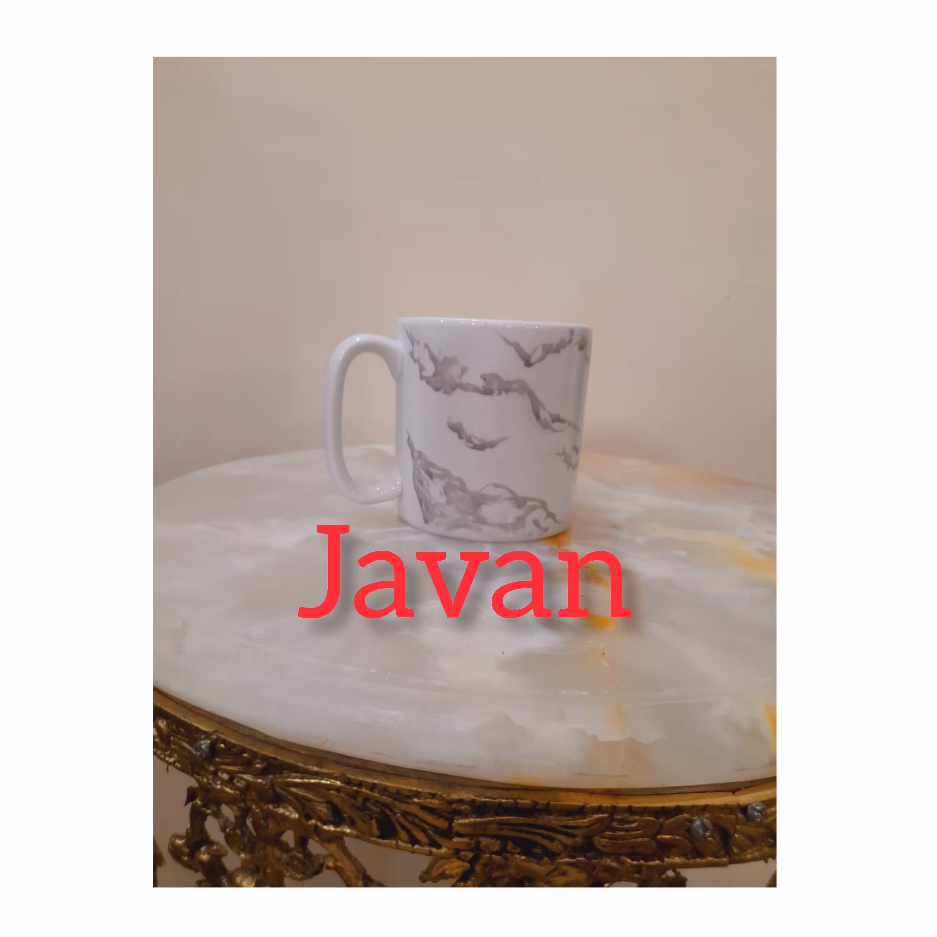 ماگ چینی طرح سنگی رنگ کار دست ضمانت جنس کالا در ظرفشویی درفریز ودرماکروفر هیچ اتفاقی برای ماگ نمی افتد 