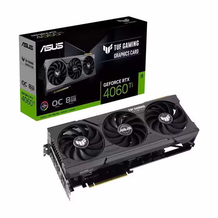 کارت گرافیک ASUS TUF Gaming GeForce RTX 4060 Ti OC Edition 8GB GDDR6 128Bit