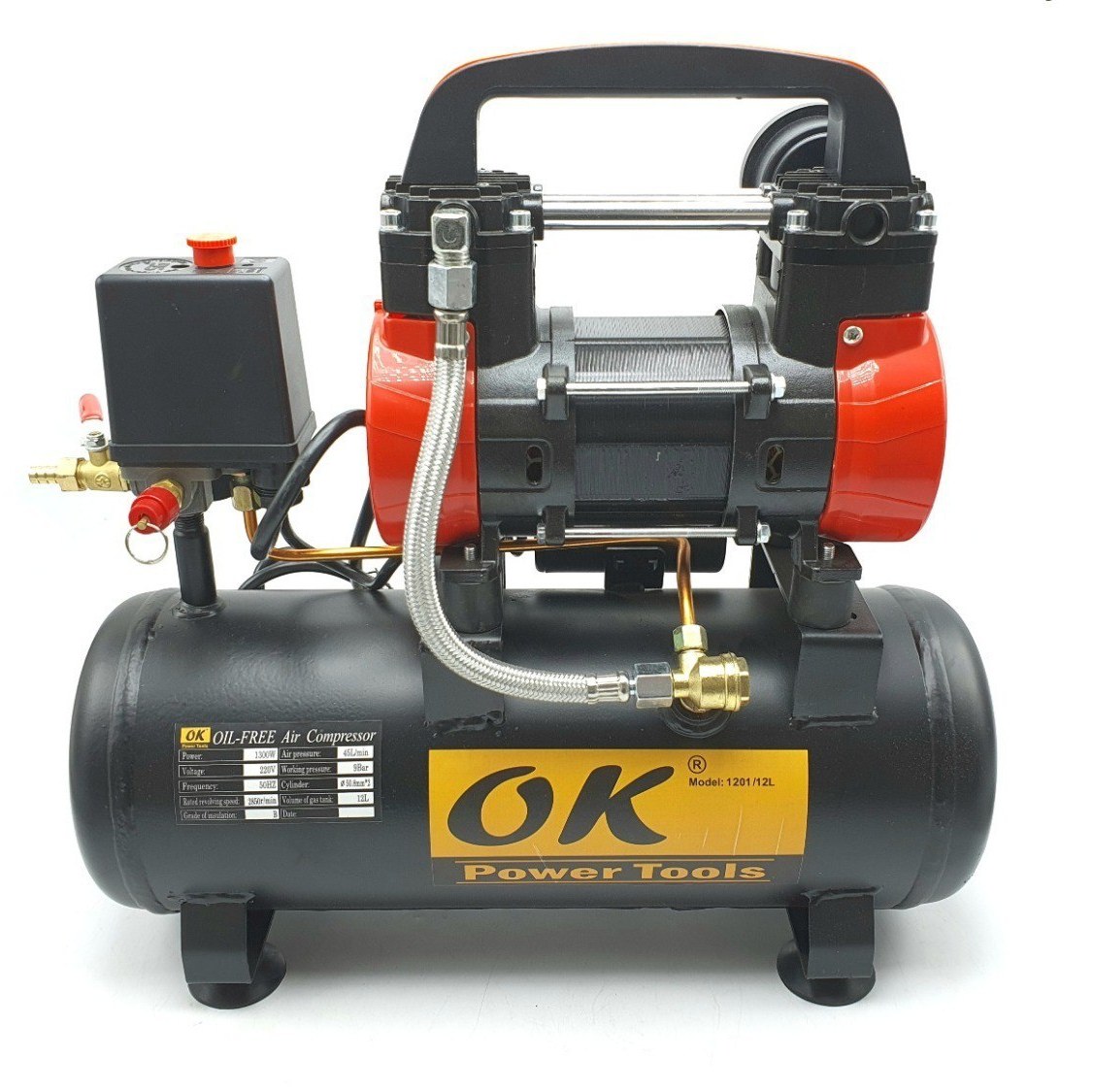 کمپرسور 12 لیتر بی صدا (سایلنت) اوکی مدل 1201