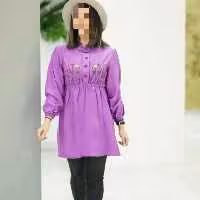 شومیز یا پیراهن کوتاه گل دوزی سمیرا