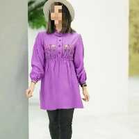 شومیز یا پیراهن کوتاه گل دوزی سمیرا