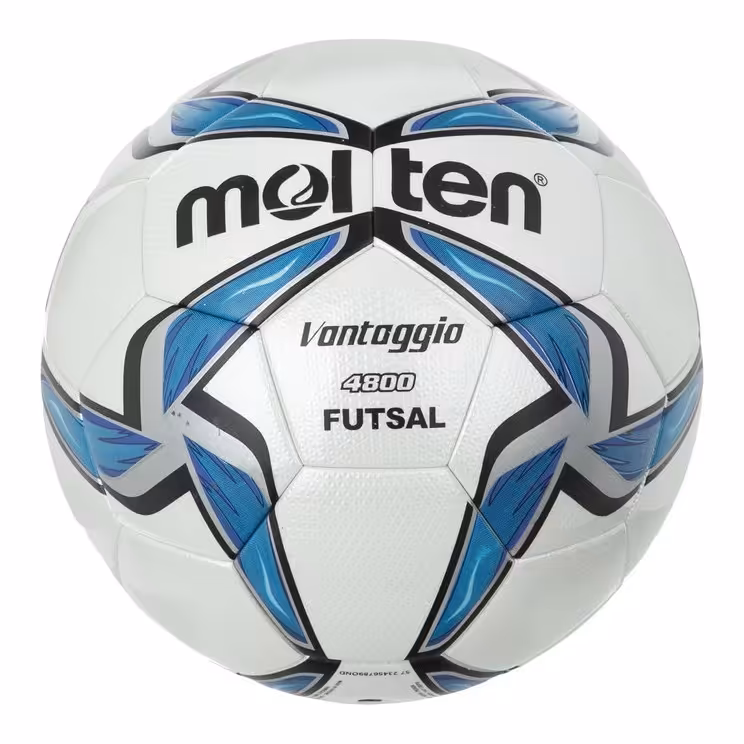 توپ فوتسال طرح مولتن ونتاژیو 4800 پرسی سایز 4  آبی