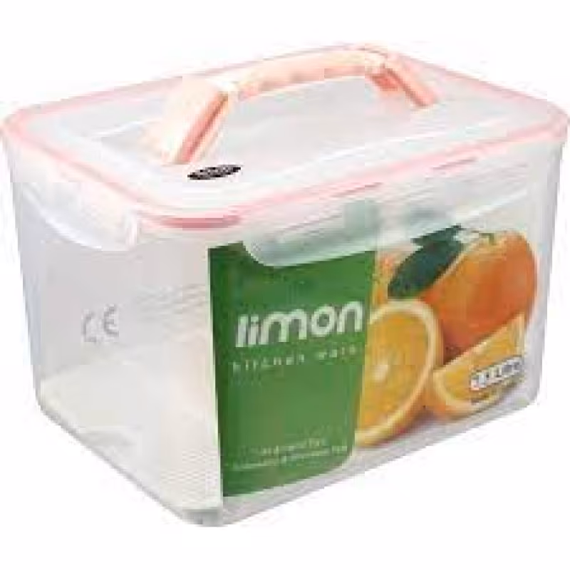 ظرف نگهدارنده چهارقفل هفت و نیم لیتر  لیمون