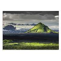 تابلو شاسی طرح چشم انداز زیبایی از آیس لند مدل NV0774