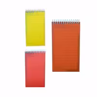 دفترچه یادداشت 100 برگ فنری طلقی رنگی یاس بهشت کد 068085