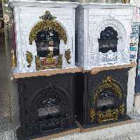 بخاری گازی طرح شومینه بهکاران مدل پرنس T-28000 ظرفیت 28000-مشکی