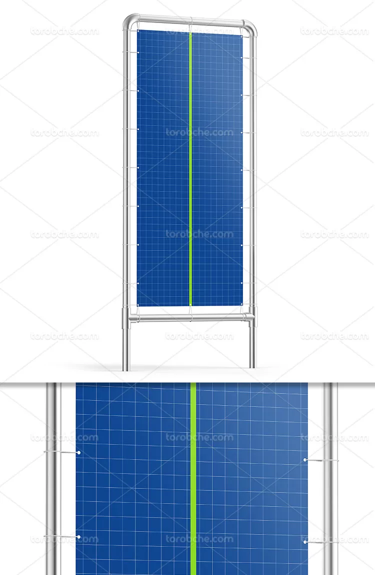 موکاپ بنر استند شهری | گرافیک با طعم تربچه