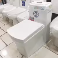 توالت فرنگی مروارید مدل مگا - آبشاری - خروجی 10 - آکس 24.5 (پس کرایه)