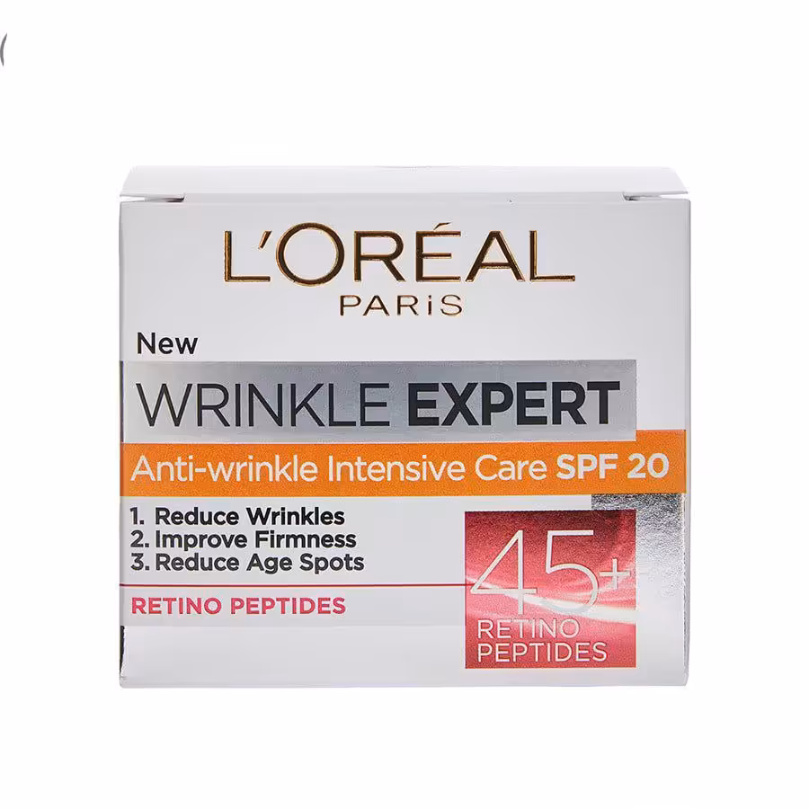 کرم روز ضد چروک و ضد آفتاب SFP20 لورال Loreal Wrinkle Expert Anti Wrinkle Intensive Care SFP20