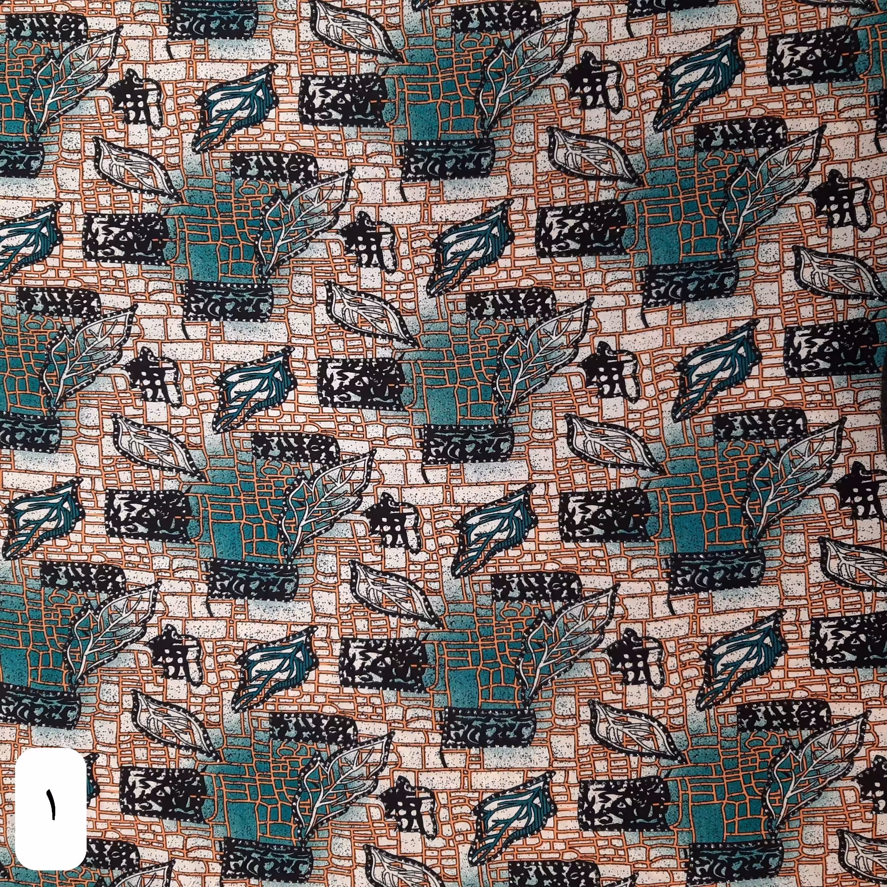 پارچه نخی زری دار طرح(خشتی)