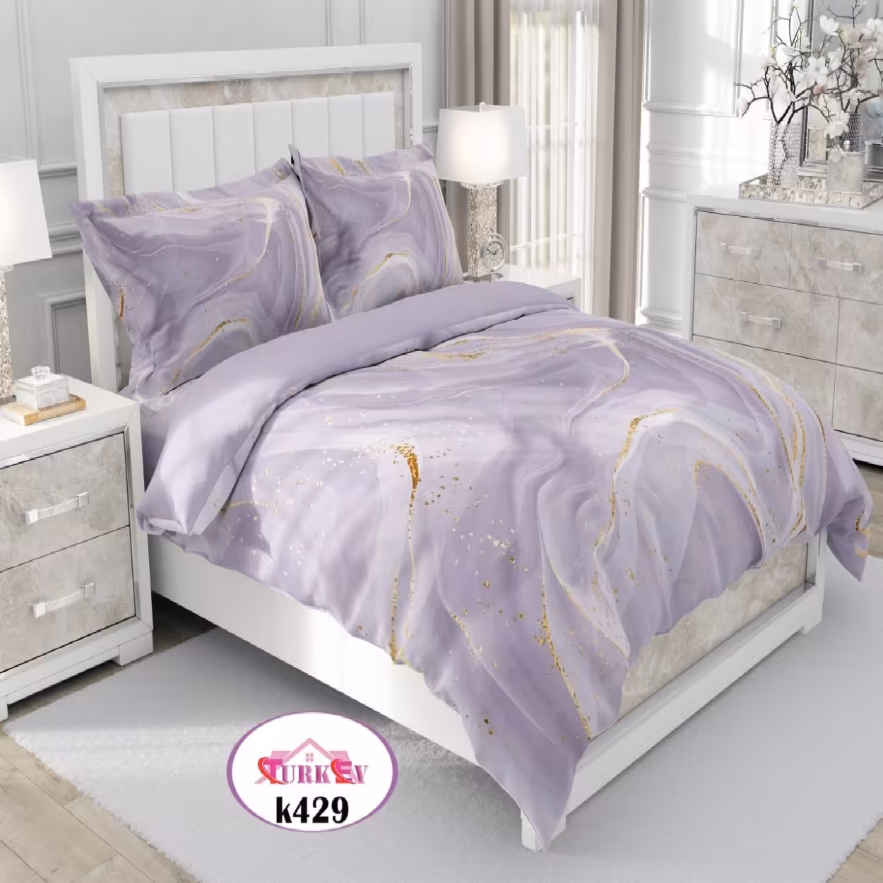 سرویس روتختی ترک إو turkev کد K-429 دونفره 6 تکه