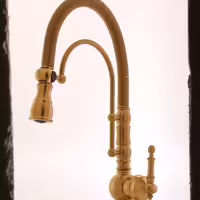 شیرآلات ترک سو ظرفشویی فنری مدل آیسو طلایی مات