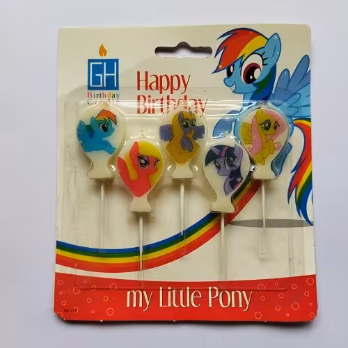 شمع تولد اسب پونی بسته 5 عددی