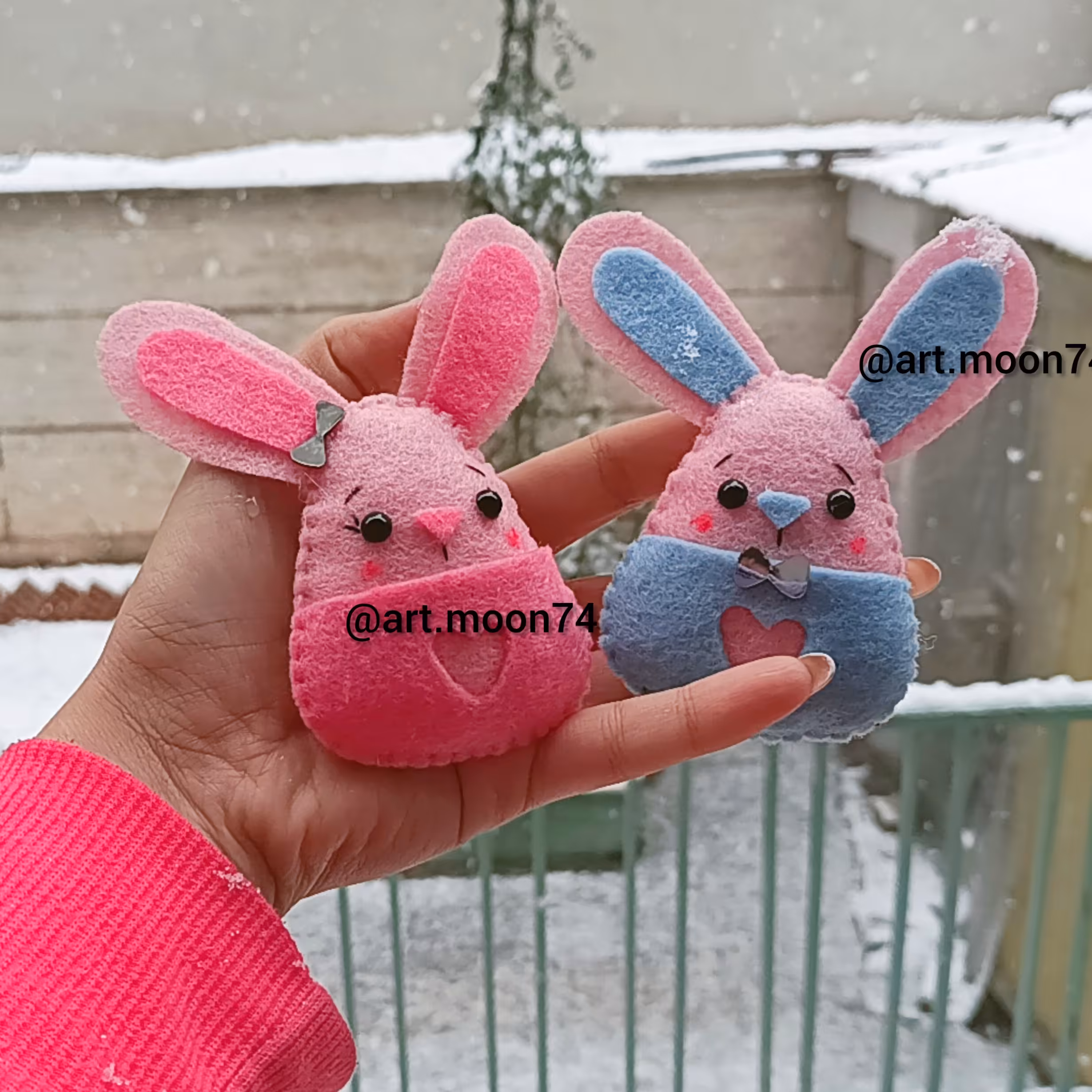 عروسک نمدی خرگوش(گیفت)