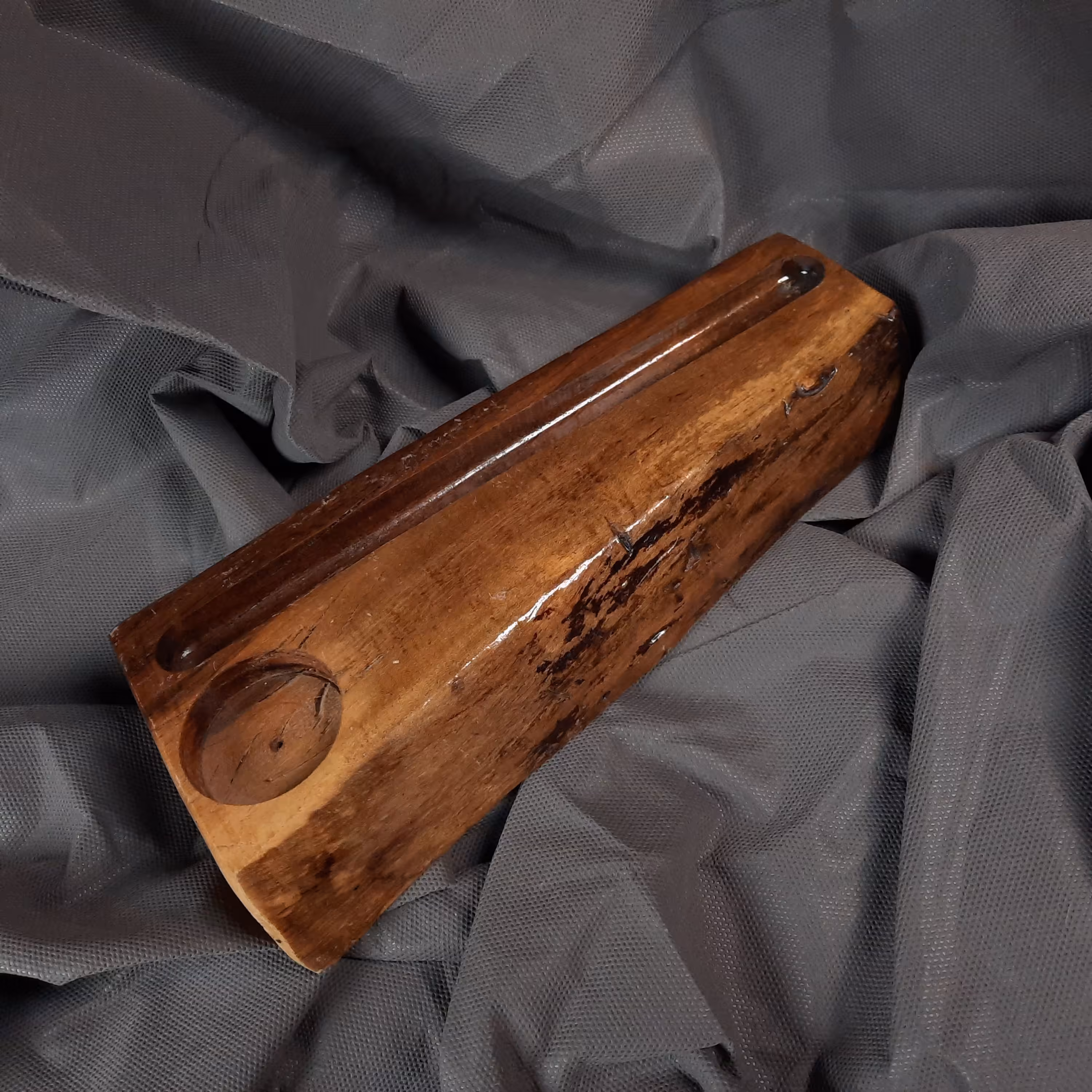 جاعودی و جا شمعی دفرمه چوبی کد 145