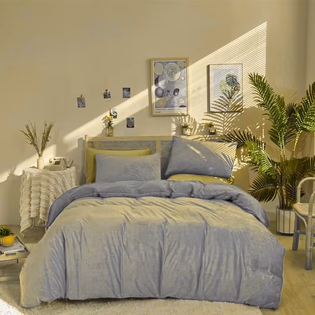 روتختی عروس مخمل کالیفرنیا طوسی