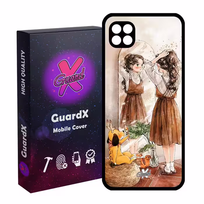 کاور گارد ایکس طرح Girl مدل Glass10306 مناسب برای گوشی موبایل سامسونگ Galaxy A22 5G