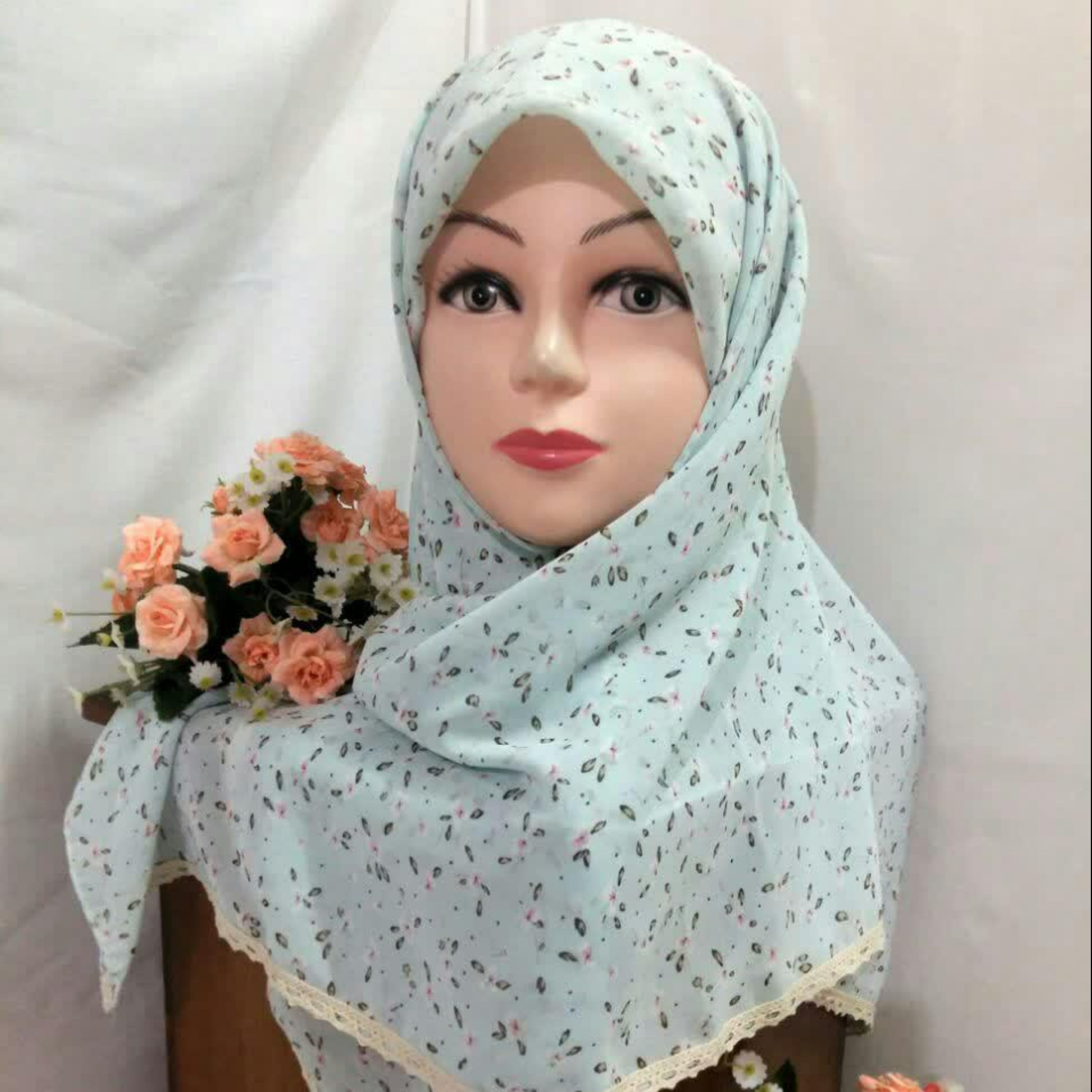 ست روسری و ساق حریر نوجوان 4