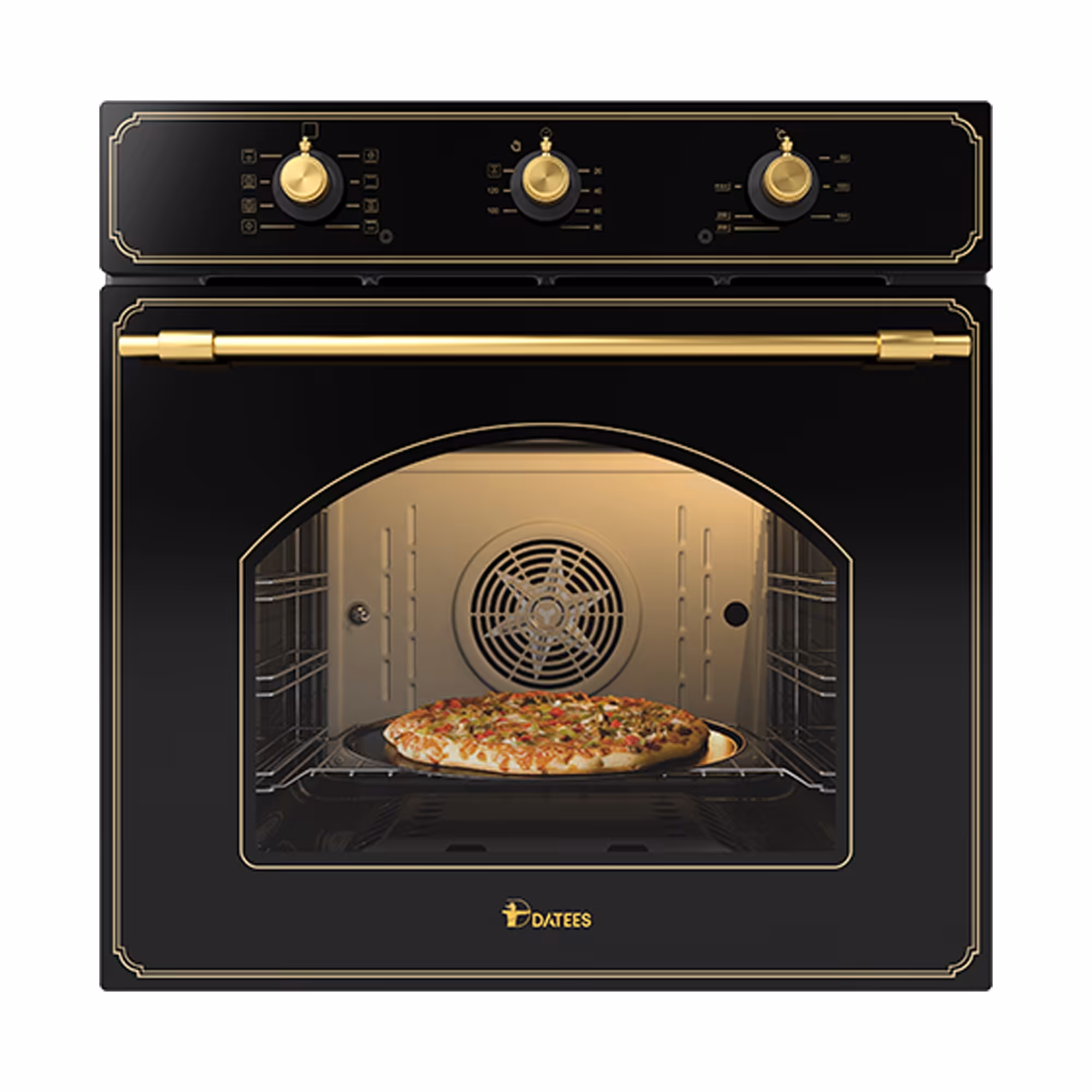 فر توکار برقی داتیس مدل DF-694 کلاسیک مشکی طلایی