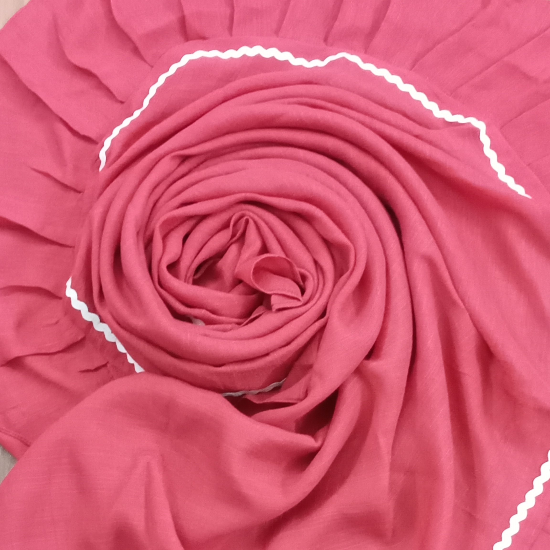 روسری سرخابی نخی تابستانه