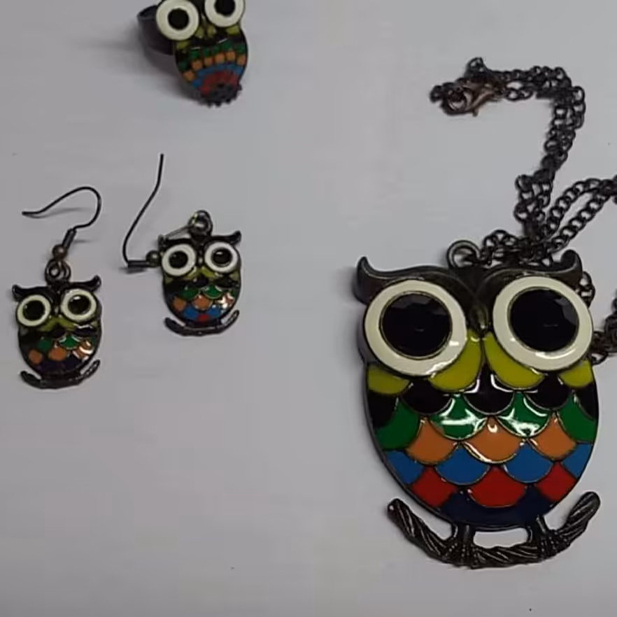 ست زیورآلات بدلی طرح جغدی