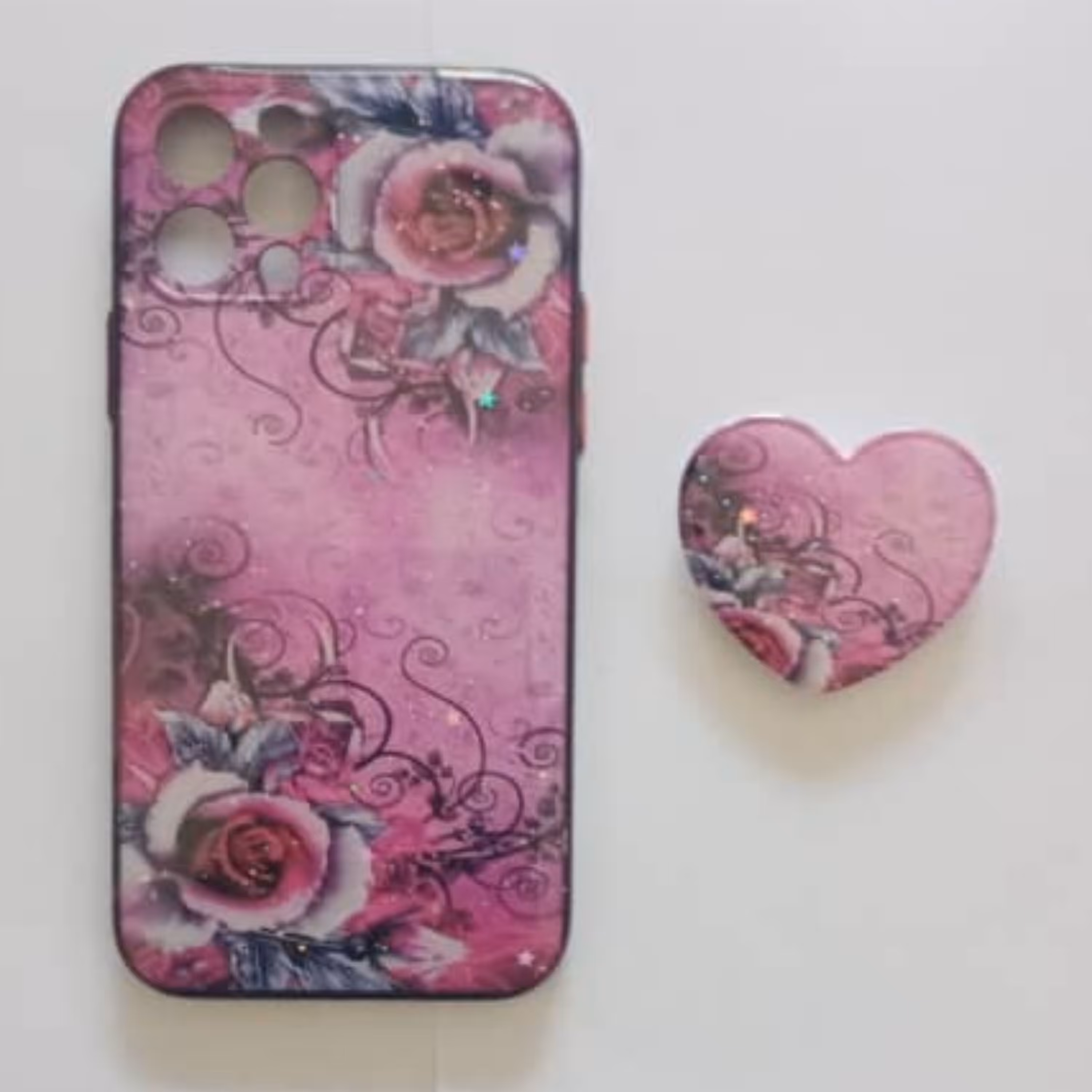 قاب گوشی طرح دار آیفون مدل 12PRO به همراه پاپ سوکت