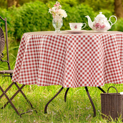 رومیزی پنبه ای چهار خانه سایز 140×200