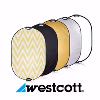 رفلکتور عکاسی 80*120سانتی متری 5 کاره وسکات (دسته دار) Westcott reflector 120*80 cm