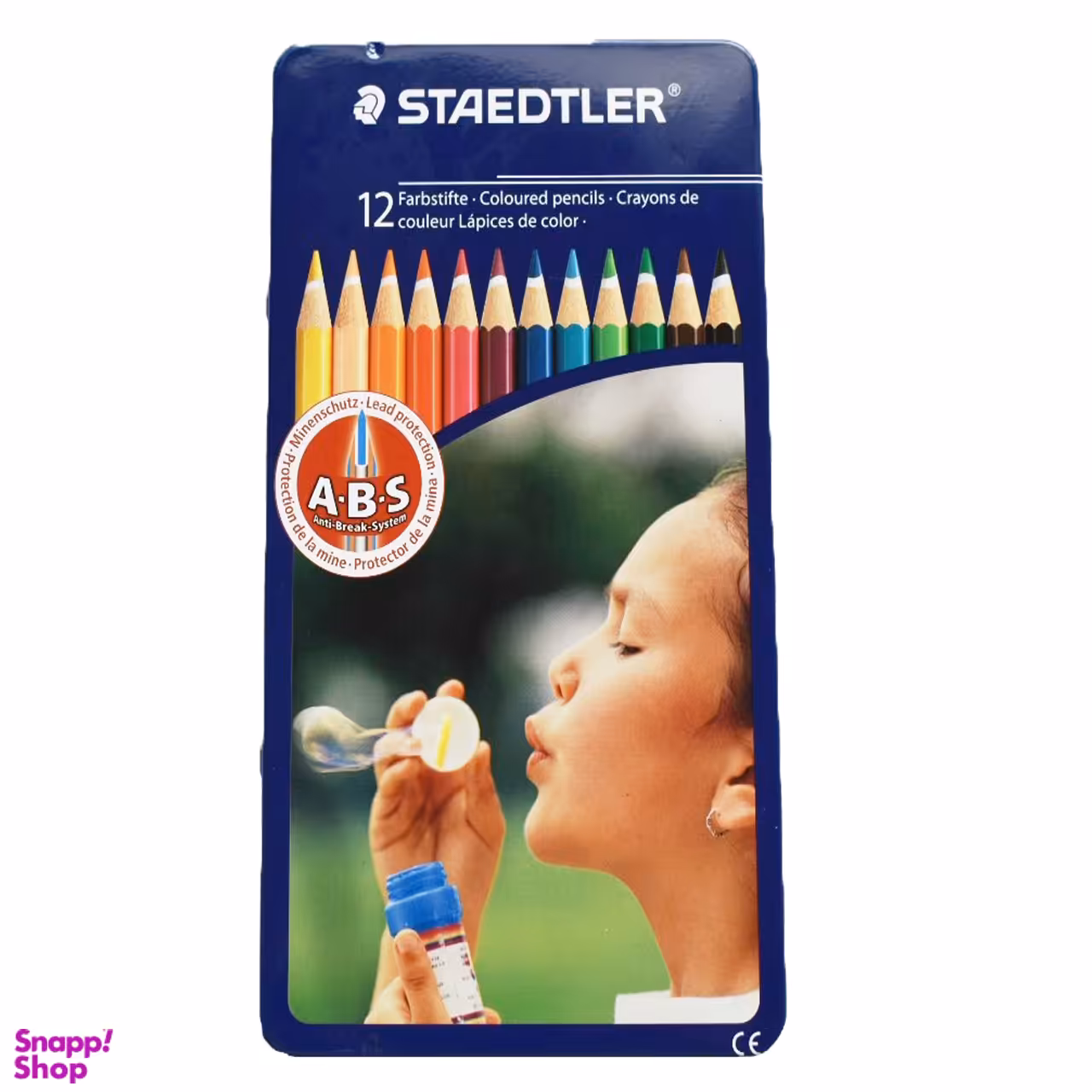 مداد رنگی استدلر بسته فلزی 12 رنگ