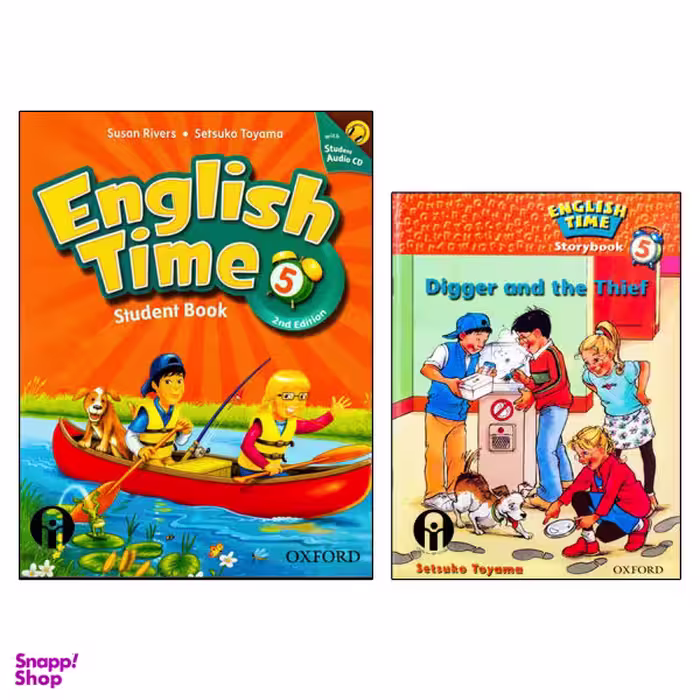 کتاب English Time 5 اثر Susan Rivers And Setsuko Toyama انتشارات الوندپویان دو جلدی