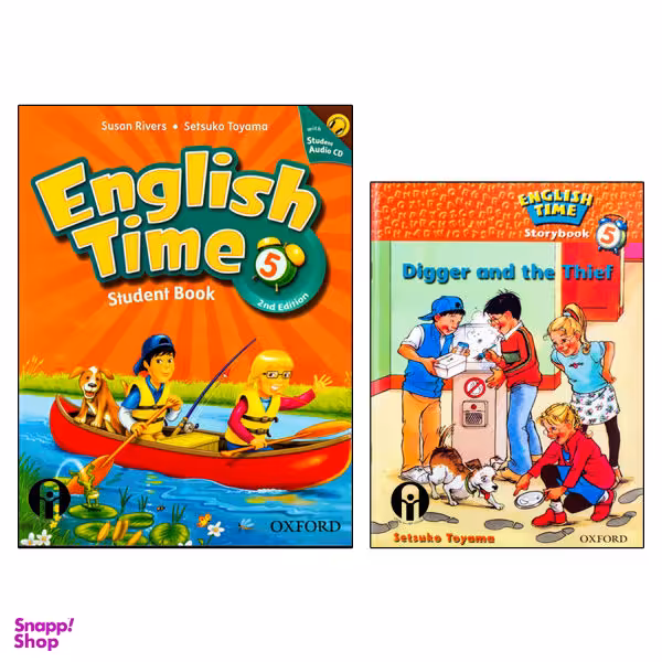 کتاب English Time 5 اثر Susan Rivers And Setsuko Toyama انتشارات الوندپویان دو جلدی