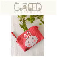 کیف فانتزی طرح خرگوش گُروبِه دو مناسب جامدادی و کیف دستی