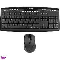 کیبورد و ماوس بی سیم ای فورتک (A4 Tech) مدل 9200F رنگ مشکی