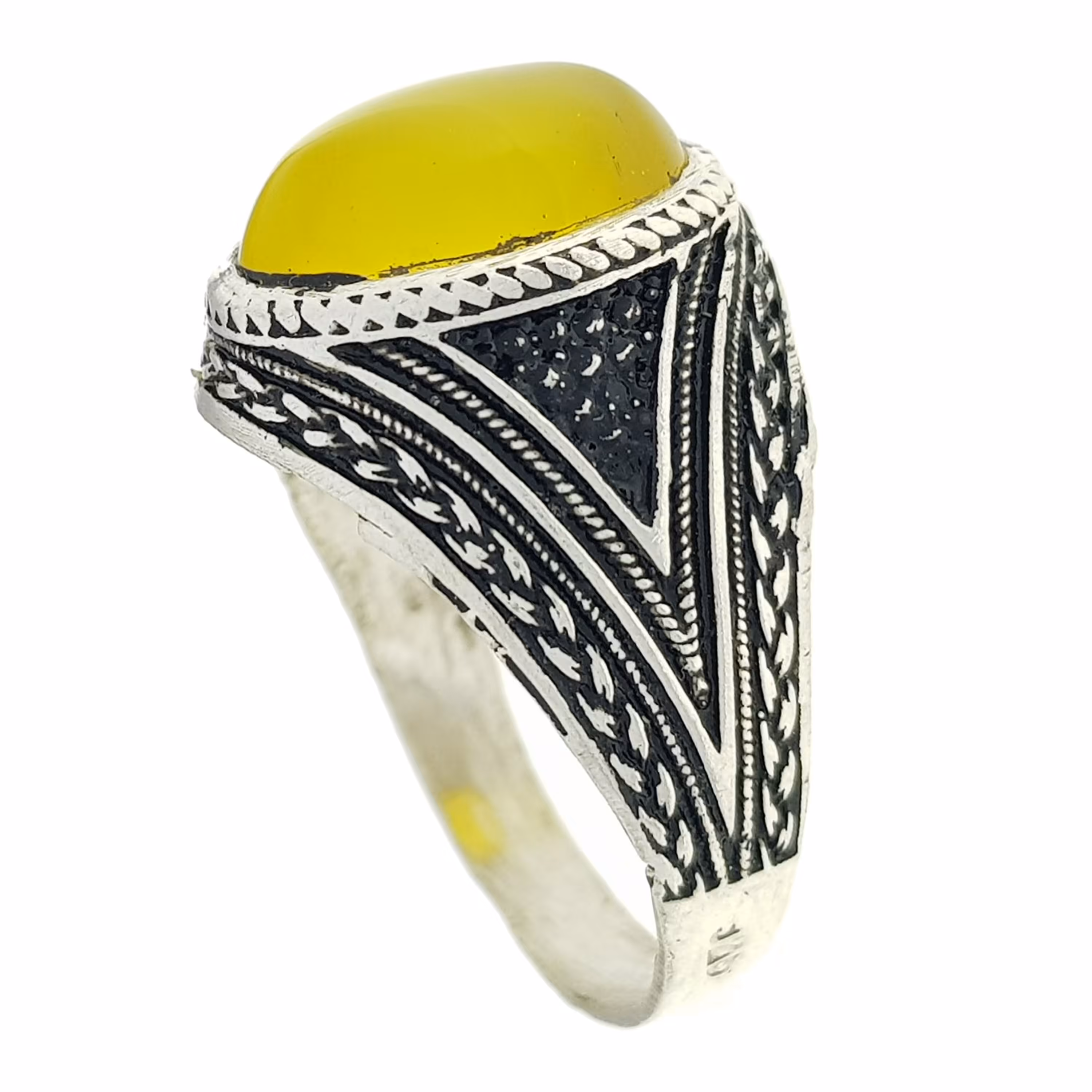 انگشتر نقره مردانه عقیق سلین کالا کد 009