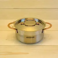 قابلمه استیل تک عرشیا با درب اضافه سایز 18