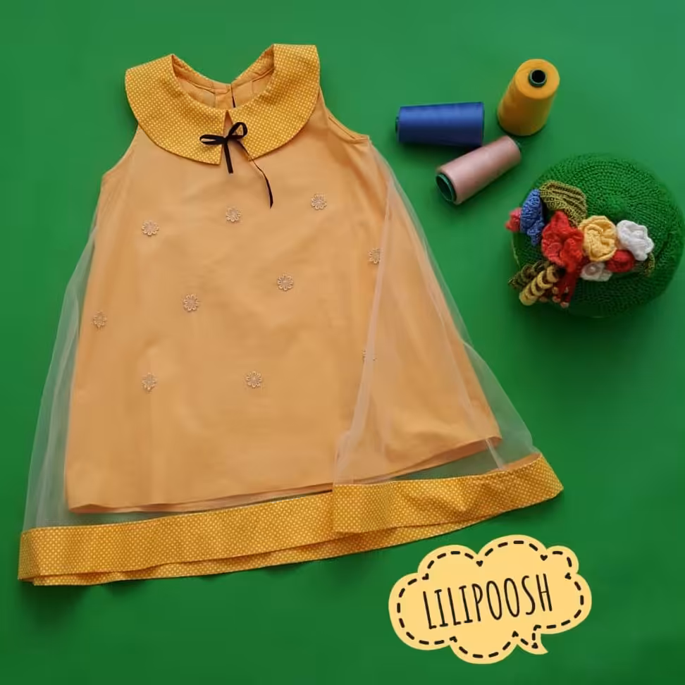 نخ کتان گلدار