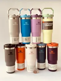تراول ماگ نی دار استنلی اورجینال مدل FLIP STRAW TUMBLER کد196_09993_10