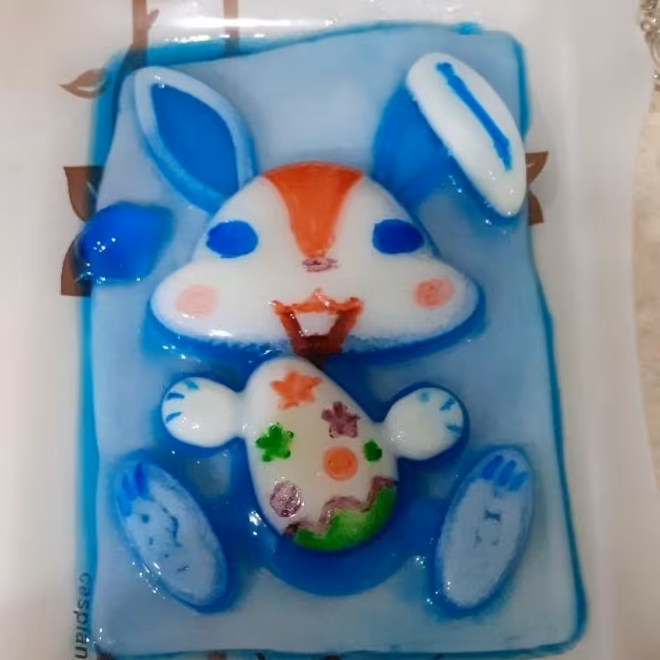 قالب ژله خرگوش پلاستیکی خرگوشی بزرگ ابعاد 15 در 22