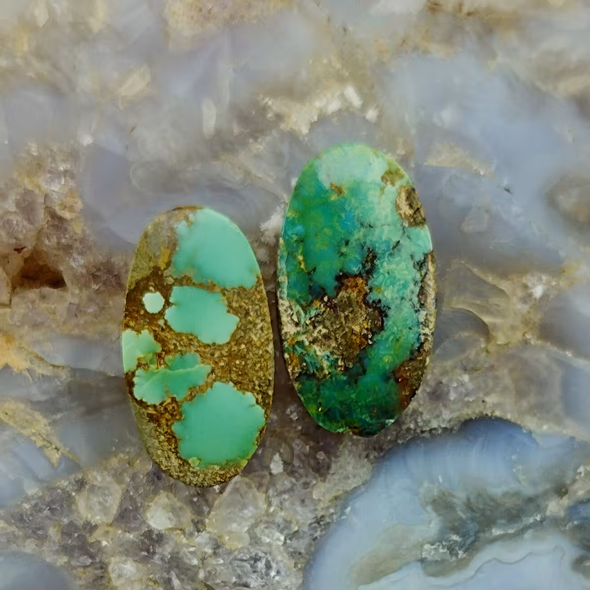 سنگ فیروزه ست نیشابور طبیعی کد 11734240