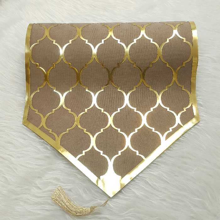 رانر رومیزی مخمل 40 در 110 مناسب میز غذاخوری 6 نفره مدل merli01