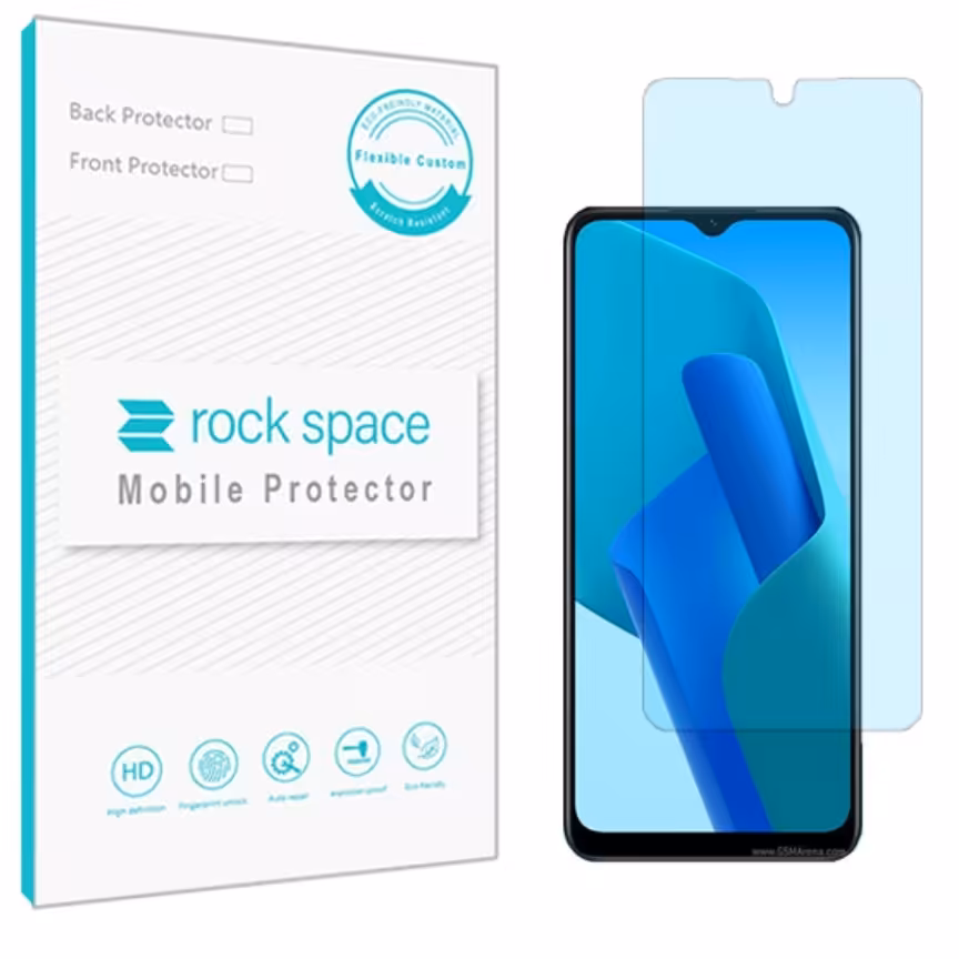 گلس نانو هیدروژل آنتی بلو و ضد ضربه گوشی اپو A16 K برند راک اسپیس  