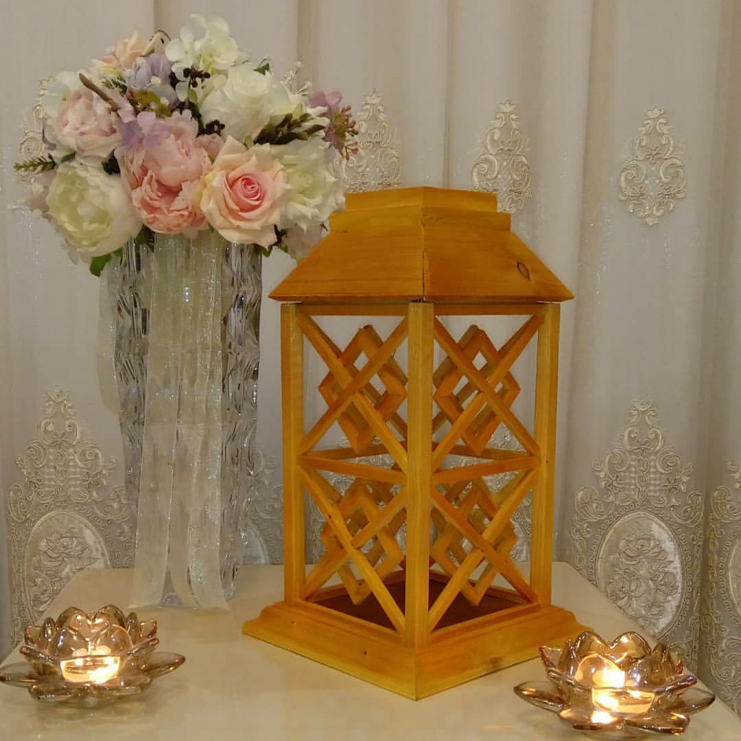 فانوس چوبی سنتی مشبک