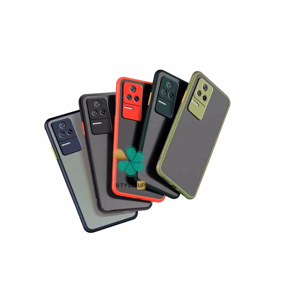 قاب گوشی شیائومی Xiaomi Poco F4 مدل پشت مات محافظ لنزدار