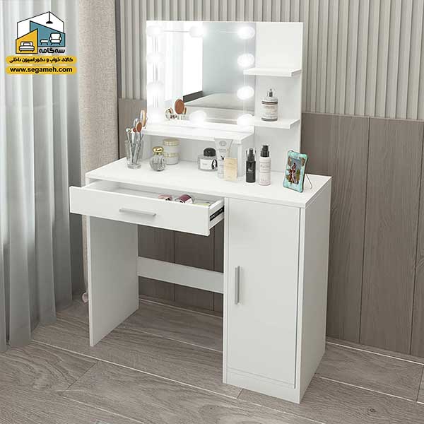 میز آرایش لامپ دار کد DMP96 - فروشگاه سه گامه