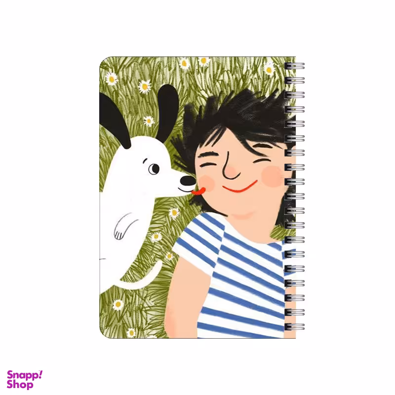 دفترچه یادداشت بامبیلیپ مدل دختر و سگ در دشت کد 7851799