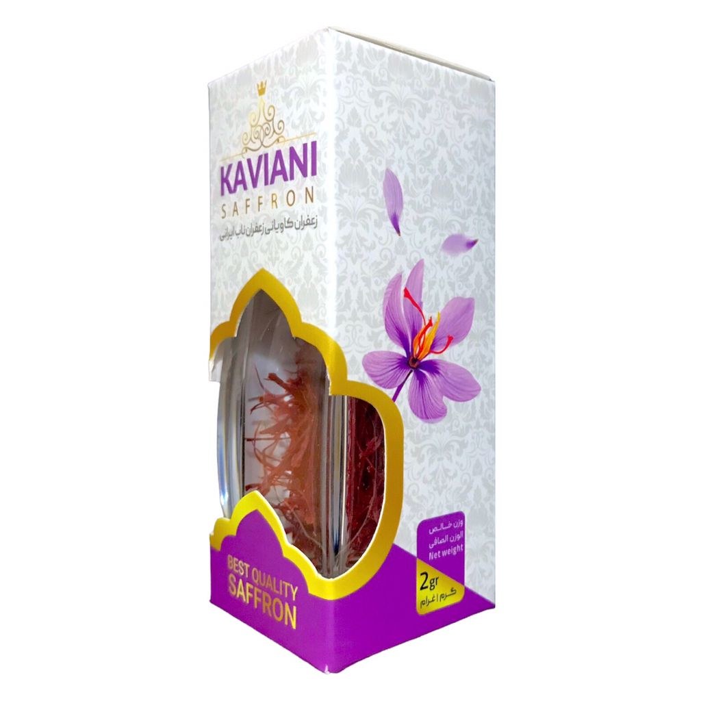 زعفران کاویانی باکس 2 گرم نگین درجه 1 
