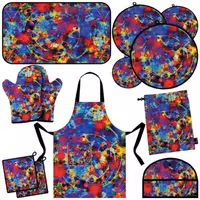 سرویس آشپزخانه 13 تکه کامل مخمل مخصوص جهیزیه مدل S1-505 شرکت رنس