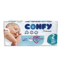 پوشک نوزاد Small سایز 2 بسته 44 عددی کانفی Confy