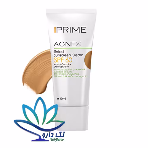 کرم ضد آفتاب رنگی SPF60 پریم 40 میل